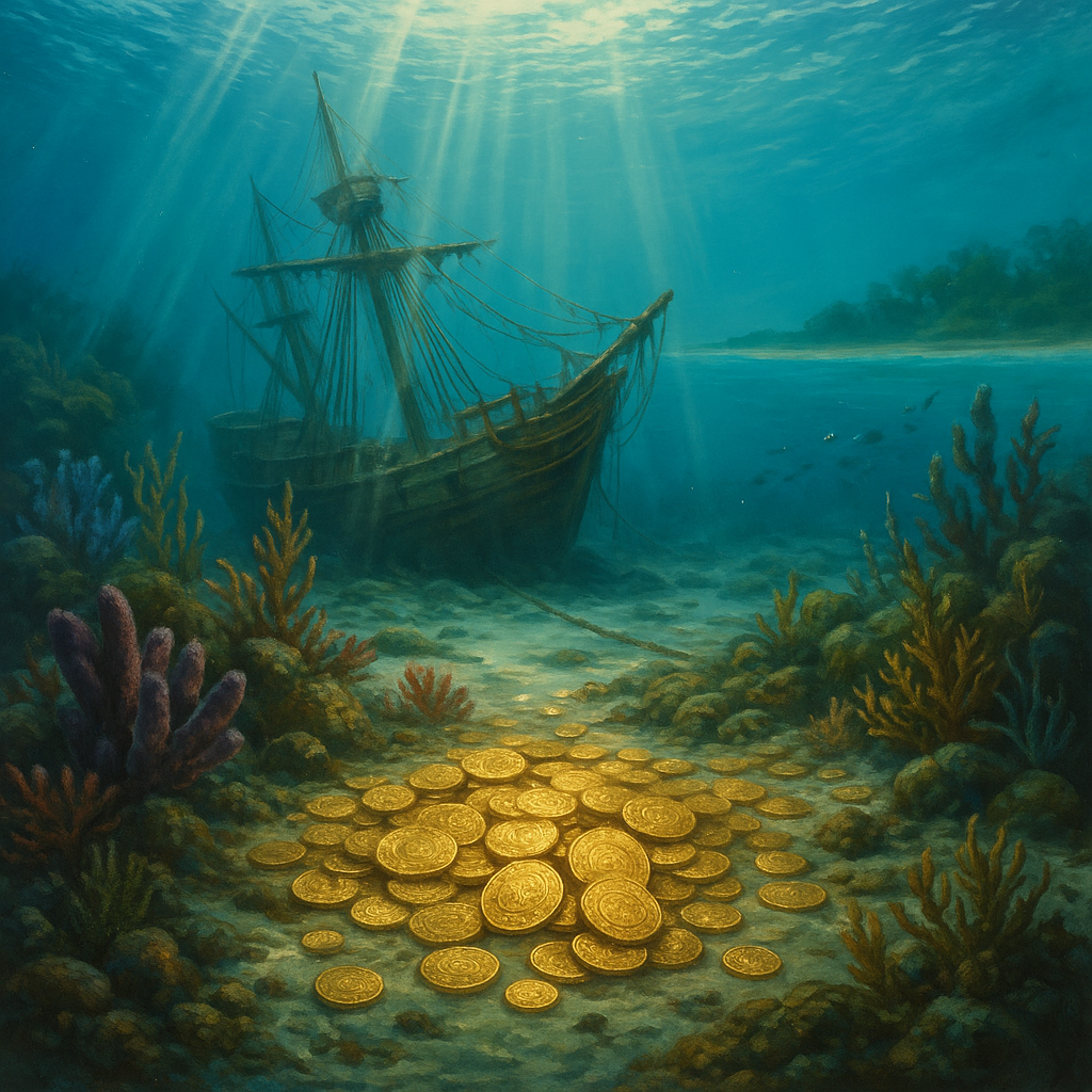 Cover image for Sunken Treasure: Spanish Doubloons off the Florida Coast